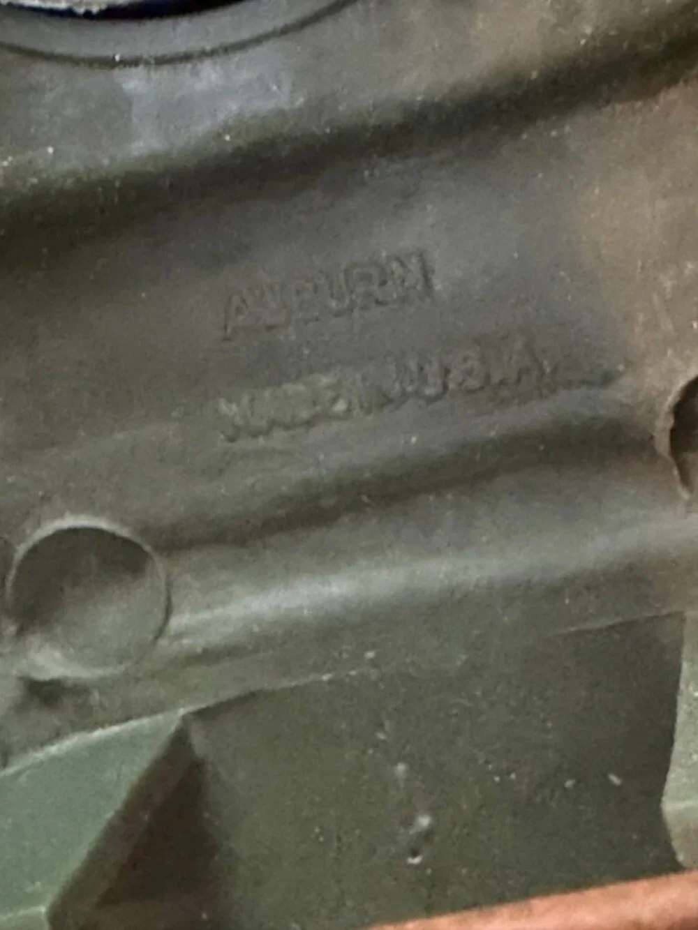 Vintage Auburn Military Tank Toy Olive Drab Green Plastic Made in USA 1950s